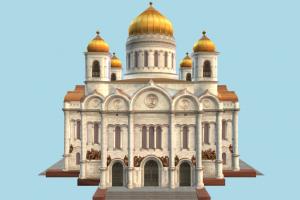 Christ Church church, palace, mansion, castle, fantasy, tower, house, building, build, moscow, domicile, structure